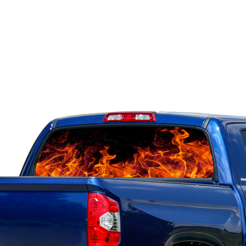 Flames Perforated for Toyota Tundra decal 2007 - Present