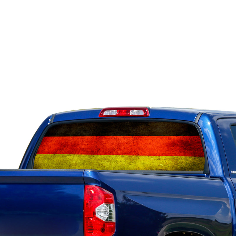 Germany Flag Perforated for Toyota Tundra decal 2007 - Present