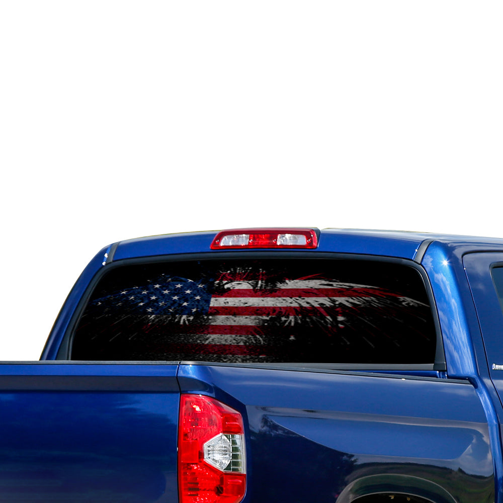 Perforated decal Toyota Tundra decal 2007 - Present