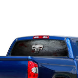 Punisher Perforated for Toyota Tundra decal 2007 - Present