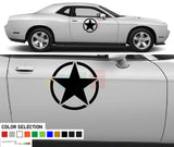 Decal Side Star Sticker For Dodge Challenger 2008 - Present
