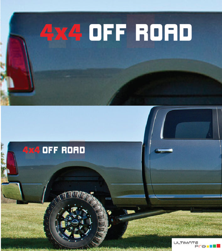4x4 Off Road Sticker Rear Panel Stripe Dodge Ram 2009 - Present