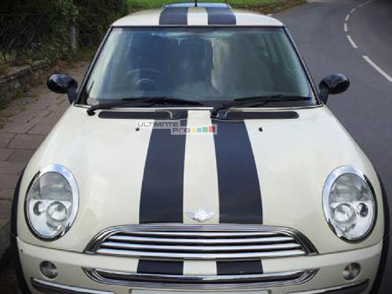 Mini Cooper R56 Half Side Stripes – Union Jack Vinyl Decal Graphics, Glossy UK Made