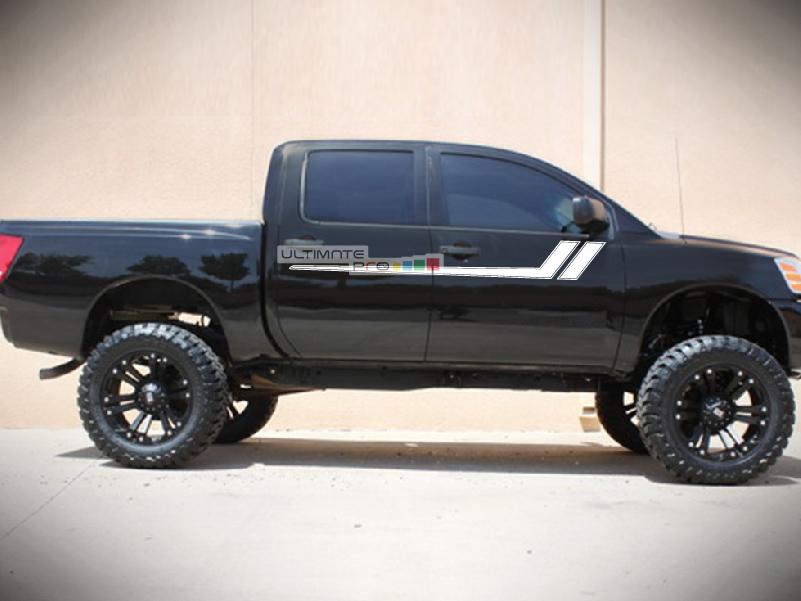 Titan Racing Sticker Nissan Titan sticker Pair decal Stripe 2003 - Present