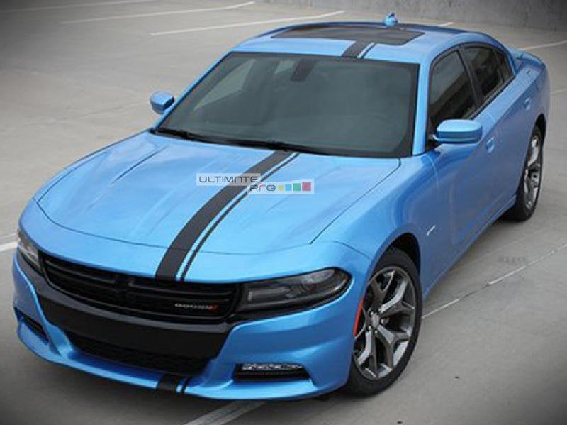 Decal Sticker Graphic Front to Back Stripe Kit Dodge Charger SRT Hellcat Supercharged
