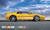 Decal Sticker Vinyl Door Stripes For Lotus Esprit GT3 V8 Twin Turbo
