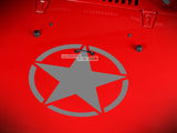 Decal Sticker Vinyl Hood Star Jeep Wrangler JK Unlimited Rubicon Sahara Sport S