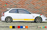 Decal sticker Stripe For HONDA civic 1997 1998 1999 2000 EK9 Type R