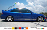 Decal sticker Stripe For HONDA civic 1997-Present