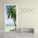 Modern Home Door Decal vinyl Palms tree Design printed Wallpaper