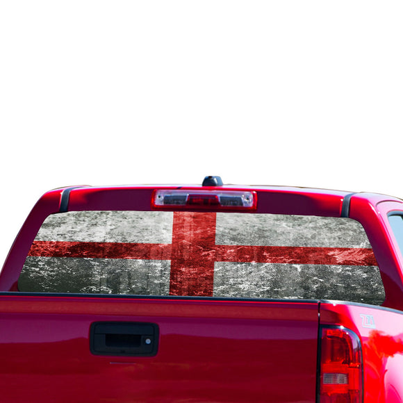 England Flag Perforated for Chevrolet Colorado decal 2015 - Present