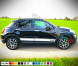 Decal Sticker Side Stripes For Fiat 500X 2016 - Present