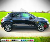 Side Stripes Decal For Fiat 500X 2016 - Present