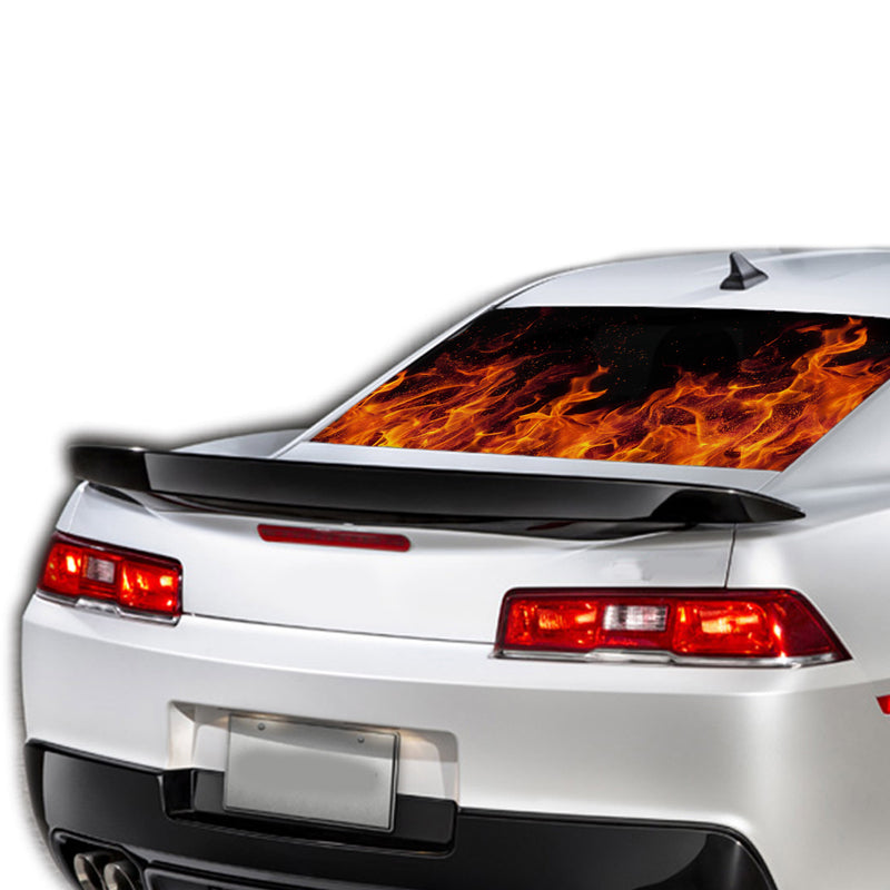 Flames Perforated for Chevrolet Camaro Vinyl 2015 - Present