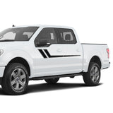 Decal Graphic Vinyl Upper Door Racing Stripe Kit Compatible with Ford F150 Series 2009-Present