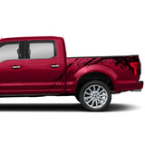 Set of Side Bed Splash Mud Decal Sticker Graphic Compatible with FORD RAPTOR F150 2007- Present
