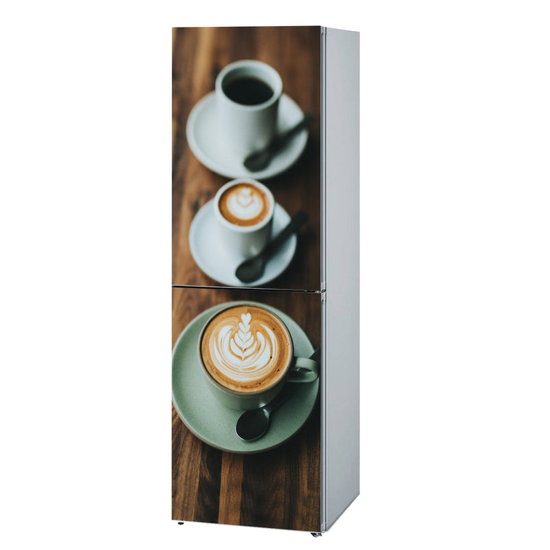 Fridge decals vinyl Coffee 3 Design Refrigerator Decals, Wrap