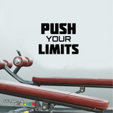 Decals gym wall ideas Sticker Motivation Push your Limits