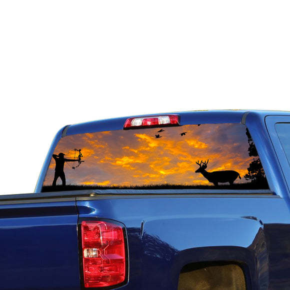 Hunting 2 Perforated for Chevrolet Silverado decal 2015 - Present