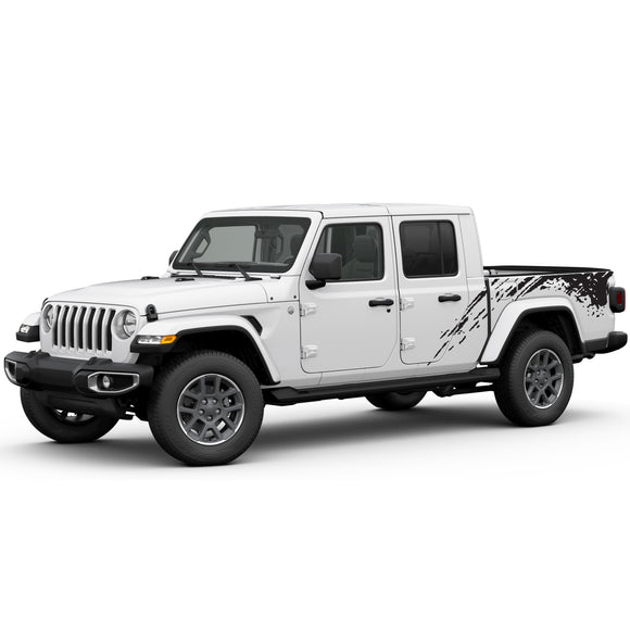 Decal bed mud spalsh Compatible with Jeep Gladiator 2019-Present
