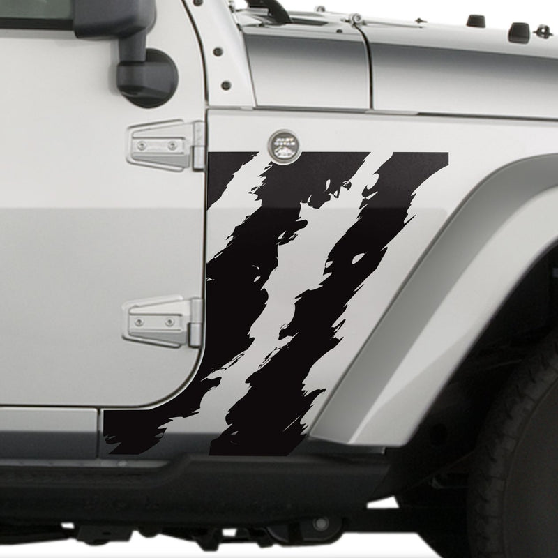 jl jk wrangler decals sticker front splash fender  2018 - Present