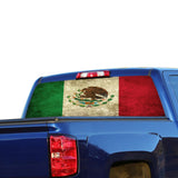 Mexico Flag Perforated for Chevrolet Silverado decal 2015 - Present