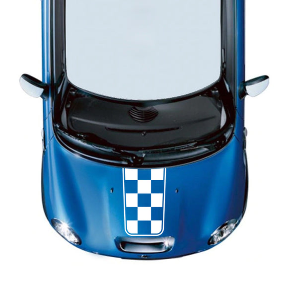 Mid Hood Decal Sticker Graphic Compatible with Mini Cooper 2000-Present