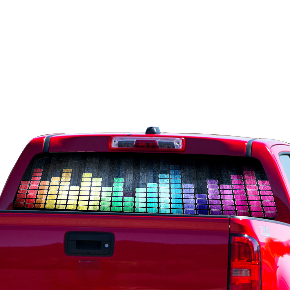 Perforated Graphic Chevrolet Colorado decal 2015 - Present