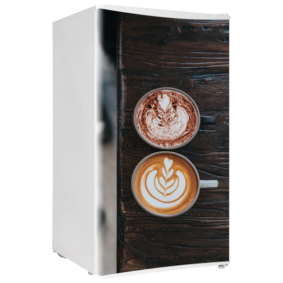 Decals for Mini Refrigerator vinyl Coffee 4 Design Fridge Decals, Wrap