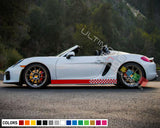 Decals Vinyl Side Sport Stripe Body Kit Compatible with Porsche Boxter 2012-Present