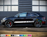 Decals Vinyl Side Sport Stripe Body Kit Compatible with Porsche Macan 2012-Present
