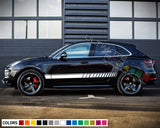 Decal Sticker Vinyl Side Sport Stripe Body Kit Compatible with Porsche Macan 2012-Present