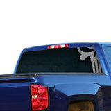 Punisher Skull Perforated for Chevrolet Silverado decal 2015 - Present