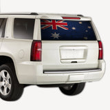 Perforate Australia Flags, vinyl design for Chevrolet Tahoe decal 2008 - Present