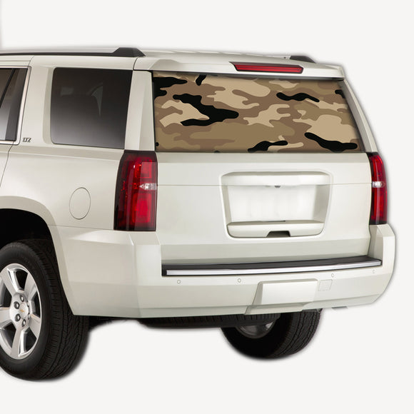 Perforate Camouflage graphics, vinyl design for Chevrolet Tahoe decal 2008 - Present