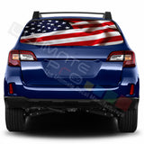 USA Flag Perforated Decals stickers compatible with Subaru Outback
