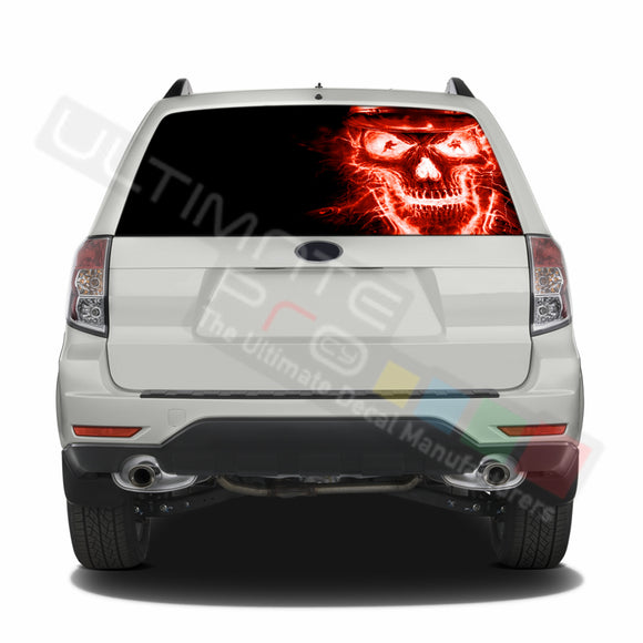 Skull graphics Perforated Decals Subaru Forester 2012 - Present