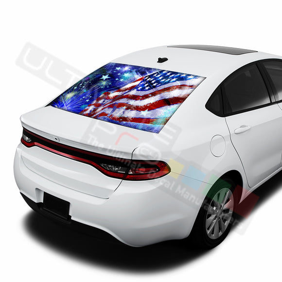 4th July graphics Perforated Decals Dodge Dart 2015 - Present