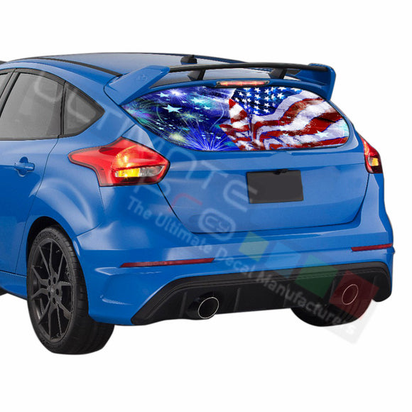 4th July graphics Perforated Decals Ford Focus 2009 - Present
