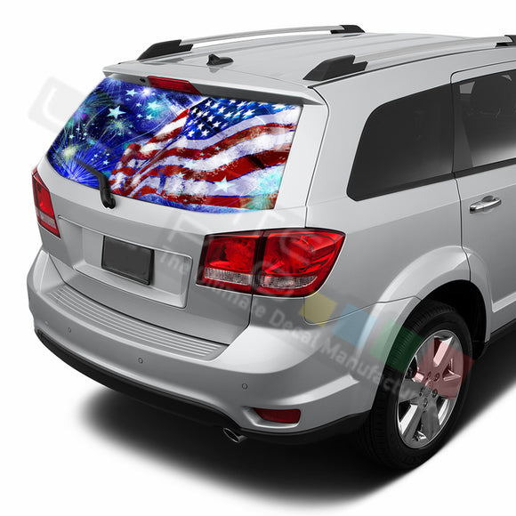 4th July graphics Perforated Decals Dodge Journey 2009 - Present