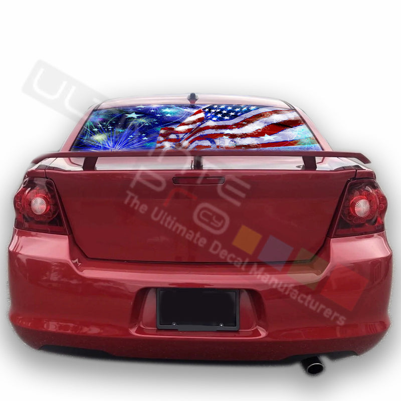 4th July graphics Perforated Decals Dodge Avenger 2007 - Present