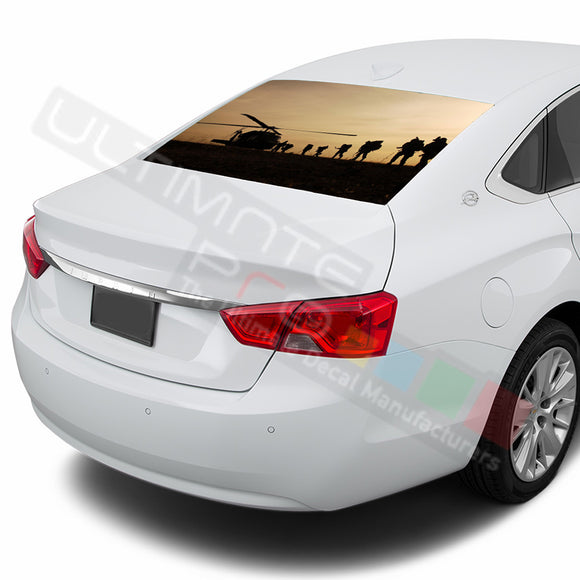Army Perforated decal Chevrolet Impala graphics vinyl 2015-Present