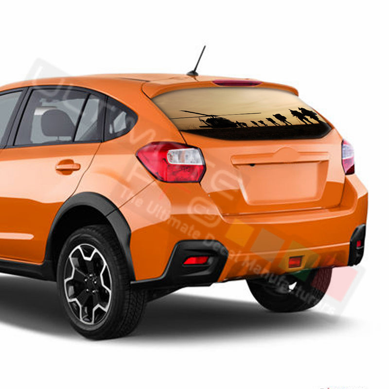 Army Perforated Decals Subaru Crosstreck graphics 2015 - Present