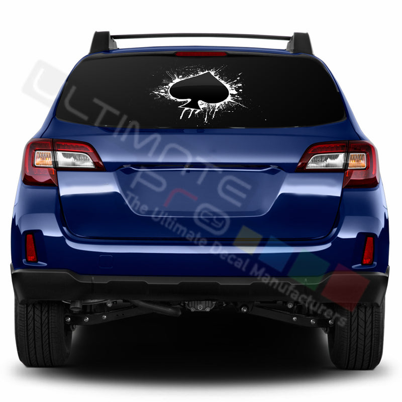 Ace Perforated Decals stickers compatible with Subaru Outback