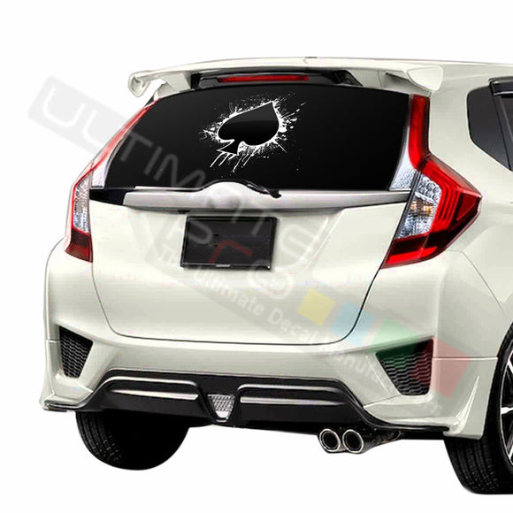 Ace graphics Perforated Decals stickers compatible with Honda Fit