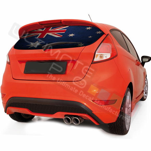 Australian graphics Perforated Decals Ford Fiesta 2008-Present