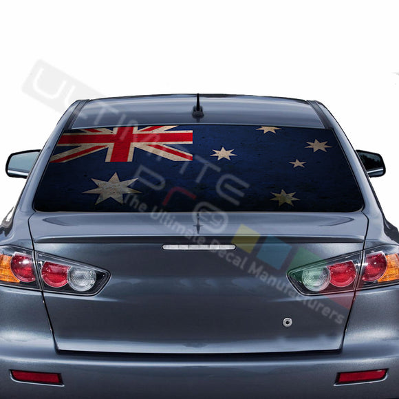 Australia graphics Perforated Decals Mitsubishi Evolution 2005-Present