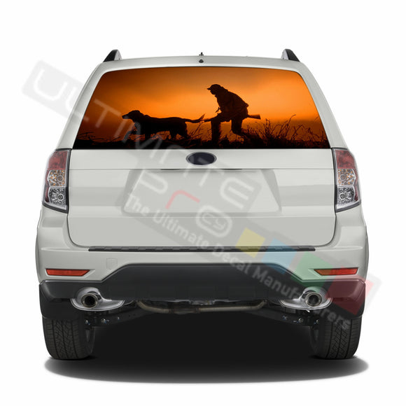 Hunting 1 graphics Perforated Decals Subaru Forester 2012 - Present