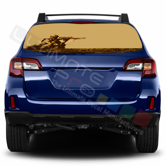 Sniper Perforated Decals stickers compatible with Subaru Outback