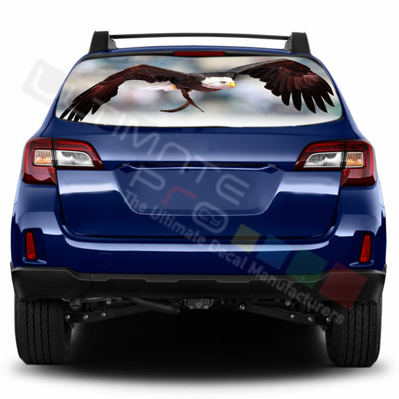 Eagle 2 Perforated Decals stickers compatible with Subaru Outback